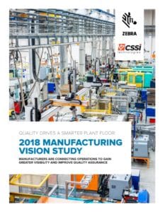 zebra 2018 Manufacturing Vision Study