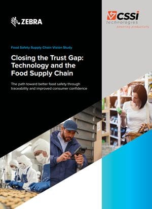 Zebra 2020 Food Safety Supply Chain Vision Study - cover