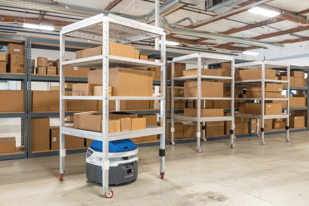 Fetch CartConnect100 AMR - moving rack boosts manufacturing competitiveness