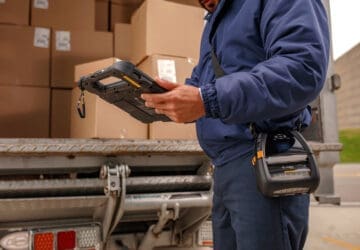 delivery driver using electronic forms