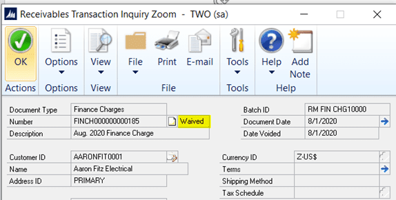 gp receivables transaction inquiry