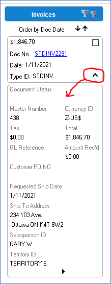 invoices details