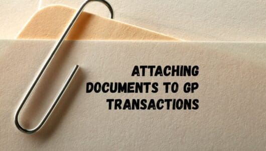 Attaching documents to GP transactions