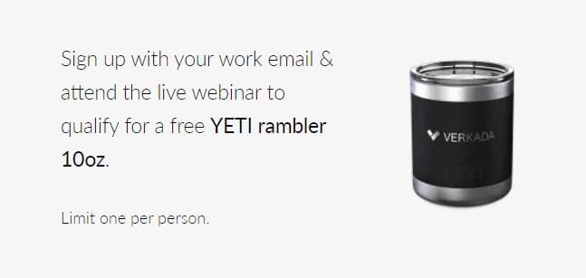 Verkada access control webinar